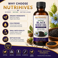NutriHives Organic Black Seed Oil 4 Oz