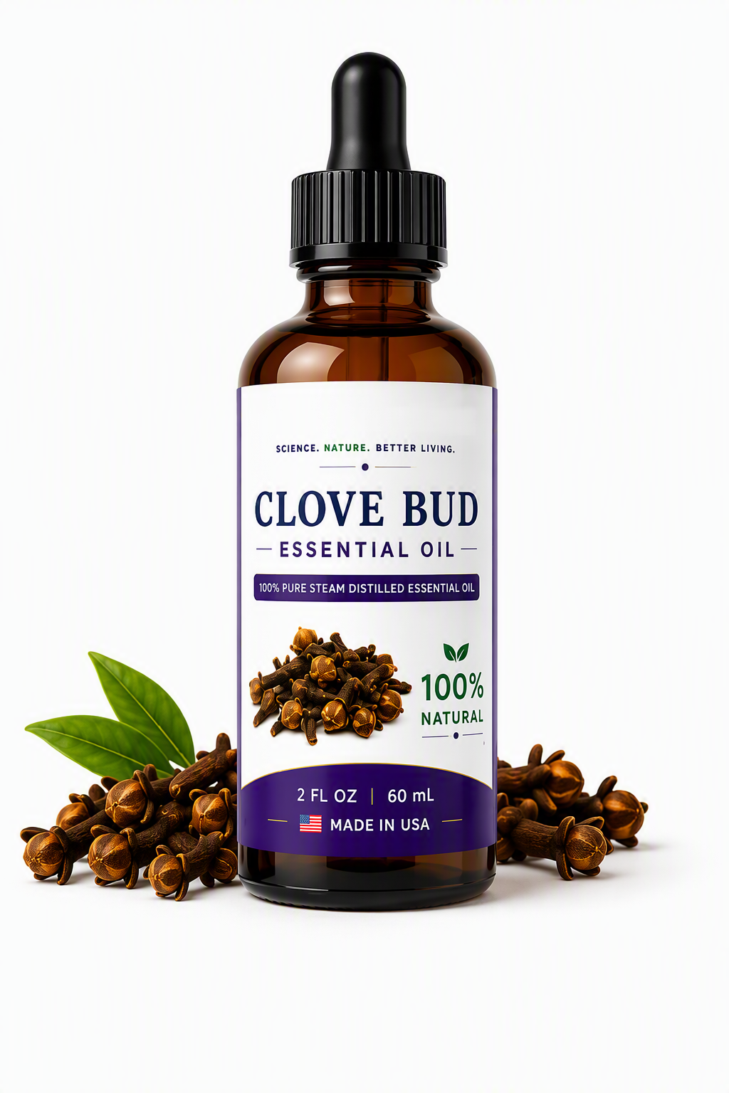 NutriHives Clove Bud Oil 2 oz bottle