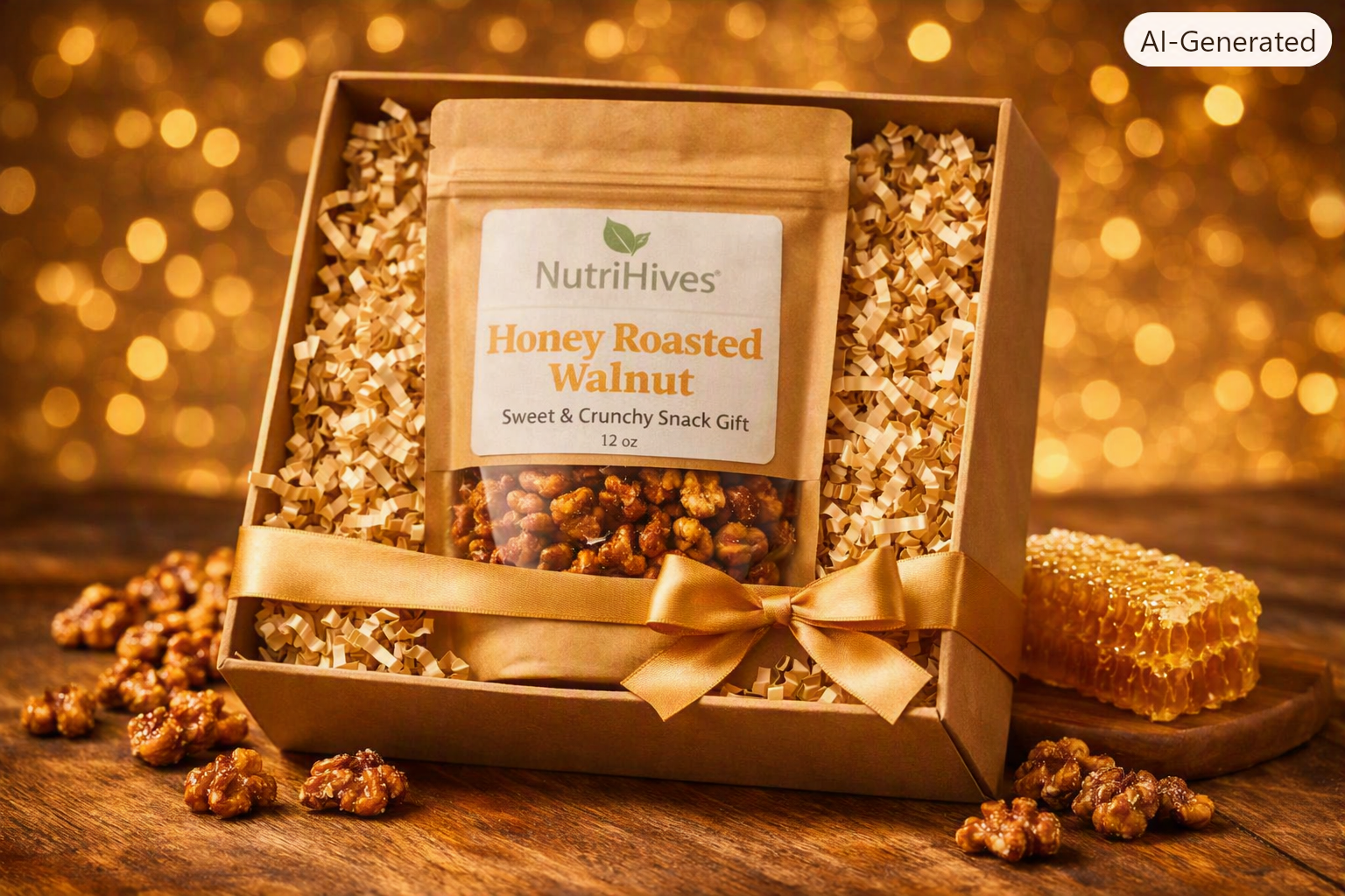 NutriHives Honey Roasted Walnut 12 Oz
