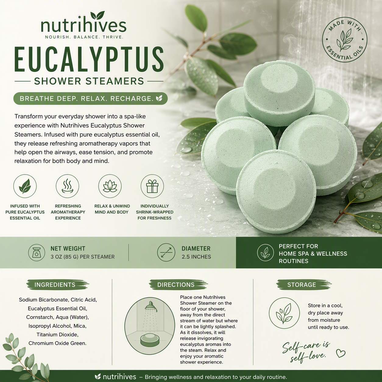 Shower Streamer - Eycalyptus - Breath Easy