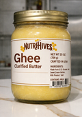 NutriHives A2 Ghee Butter – Made in USA from US Grade AA Butter (25 Oz) | 100% Pure Clarified Butter | Gut Friendly, Non-GMO, Lactose-Free & Keto Friendly